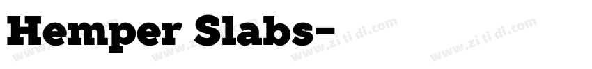 Hemper Slabs字体转换